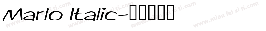 Marlo Italic字体转换